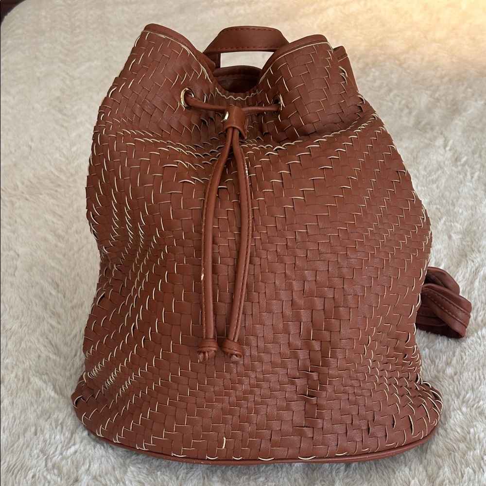 Deux Lux Brown Woven Backpack